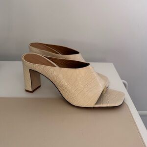 Reformation Lou Lou Block Heel Mules